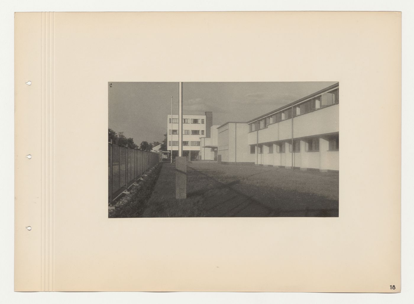 View of the main entrance and employees' building of the Budge Foundation Old People's Home, Frankfurt am Main, Germany