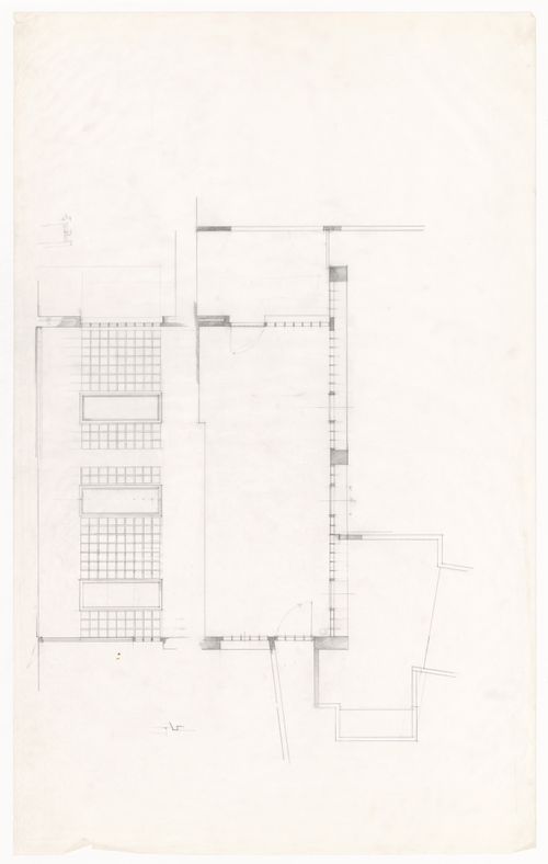 Elevation and plan for Studio Insinga, Italy