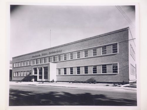 View of the principal façade of the Main Administration Building, American Steel Foundries Hammond Works division, Hammond, Indiana