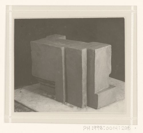 Photographs of a student model on the topic "Finding the Expressiveness of Form of the Simplest Geometrical Configuration: Parallelepiped" for the "Space" course at the Vkhutemas (Higher State Artistic Technical Studios), Moscow