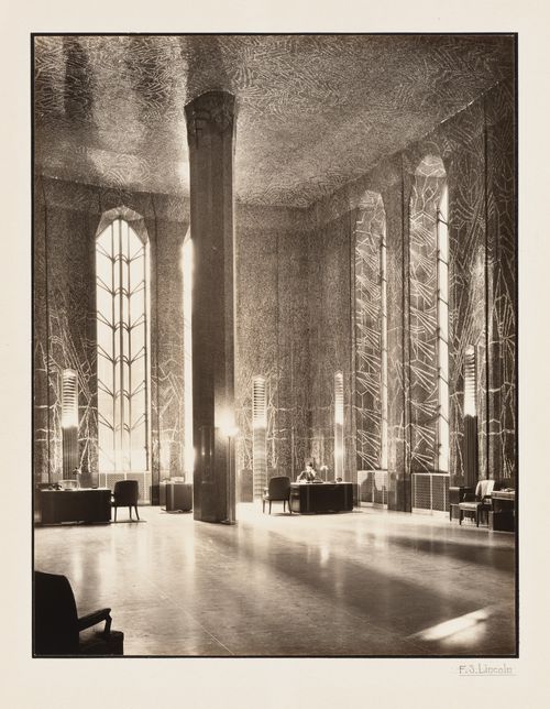 Irving Trust Company, view of main banking room, New York City, New York