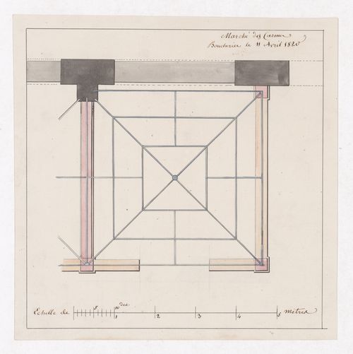 Plan for Boucherie, Marché des Carmes, Paris