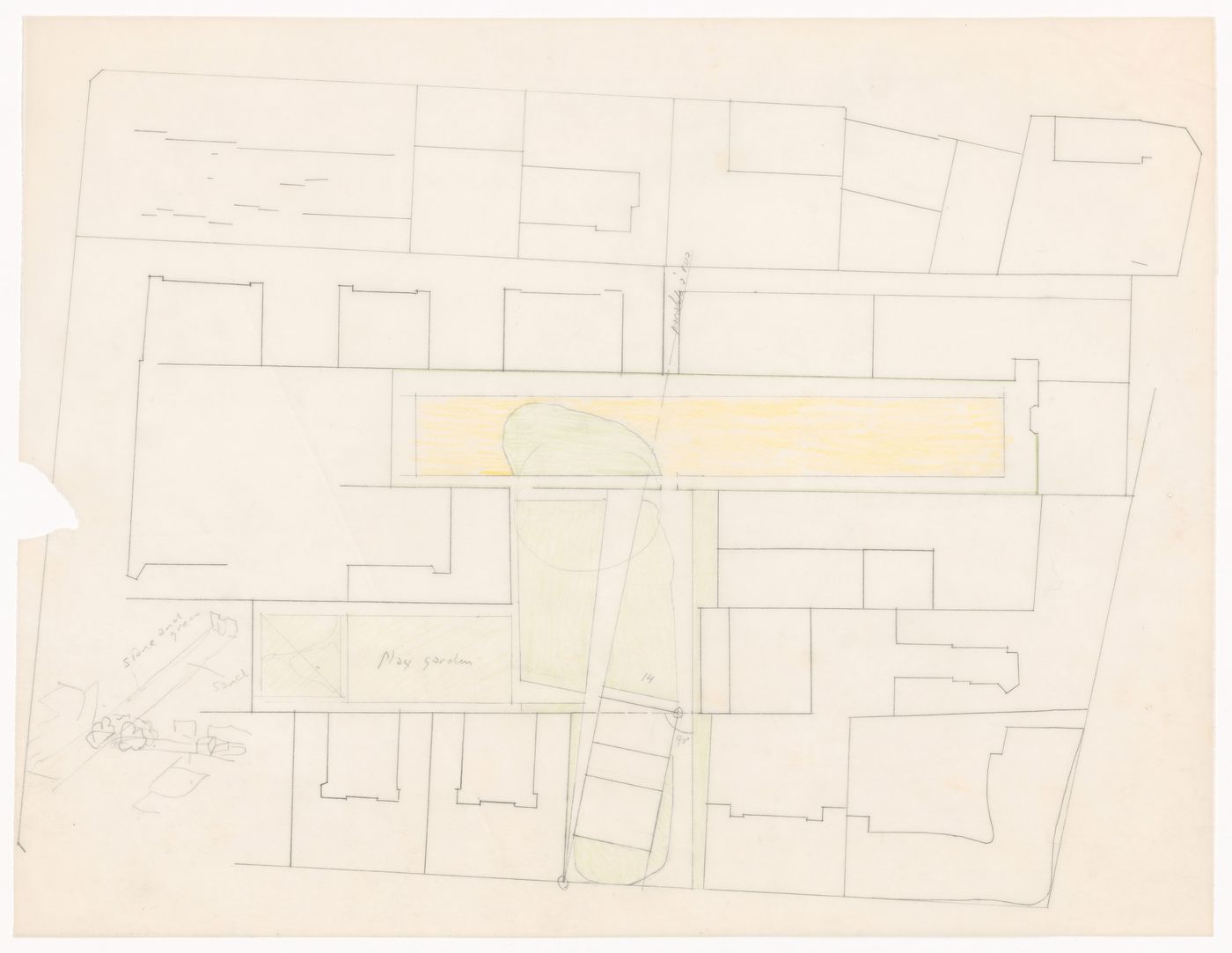 Plan for Senior's club, Block 121, Berlin
