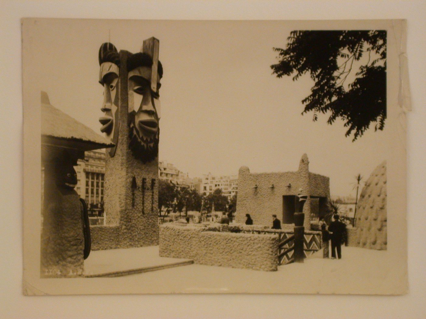 View of the A.E.F.'s pavilion, 1937 Exposition internationale, Paris, France