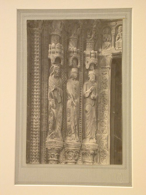 Detail of the north transept porch, Bourges Cathedral, Bourges, France