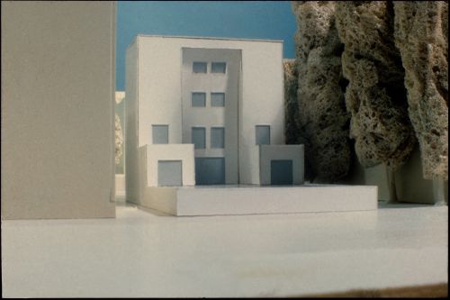 View of model for Senior Club Anziani, Blocke 121, Berlin, Germany