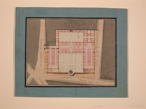 Site plan for Marché des Carmes, Paris