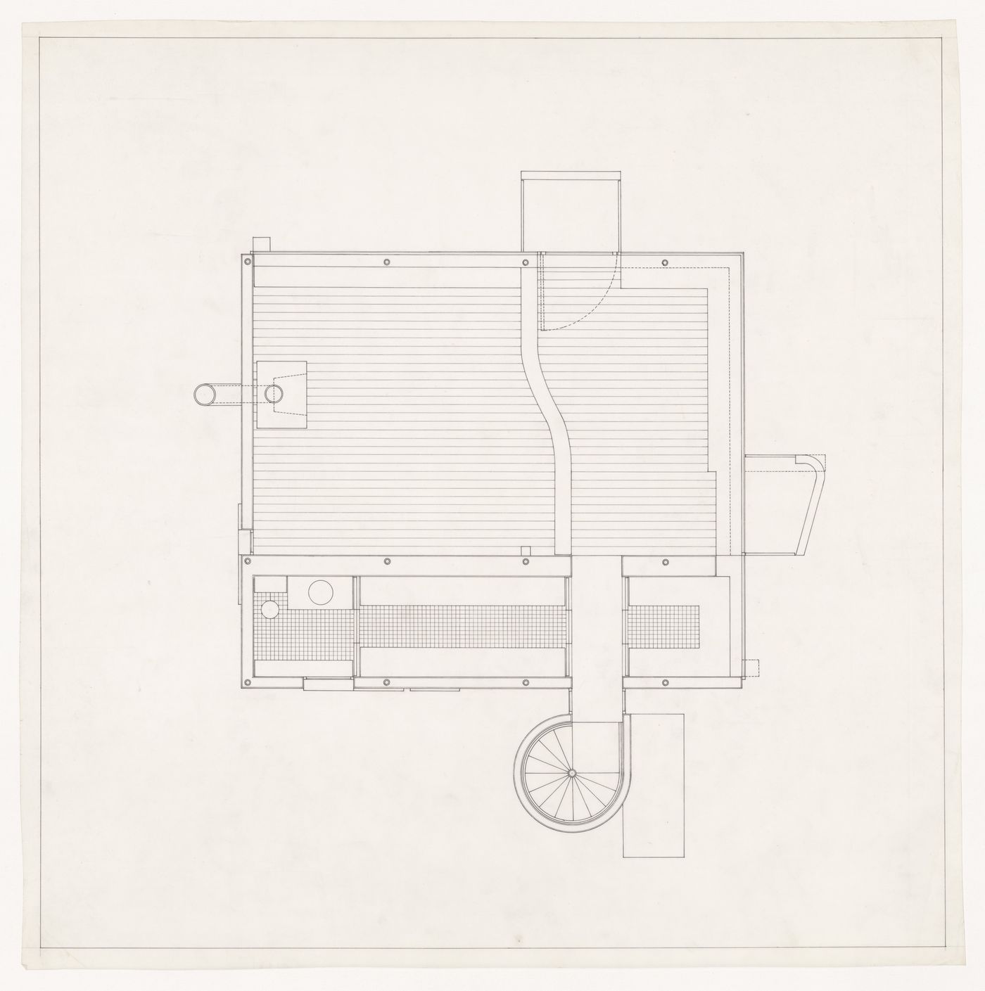 Third floor plan for Bernstein House