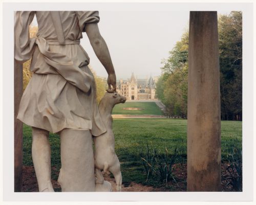 Viewing Olmsted: View of a house from the gazebo, Vanderbilt Estate, "Biltmore", Asheville, North Carolina