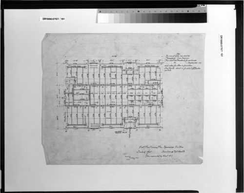 Kearsarge Building, Chicago: First floor framing plan