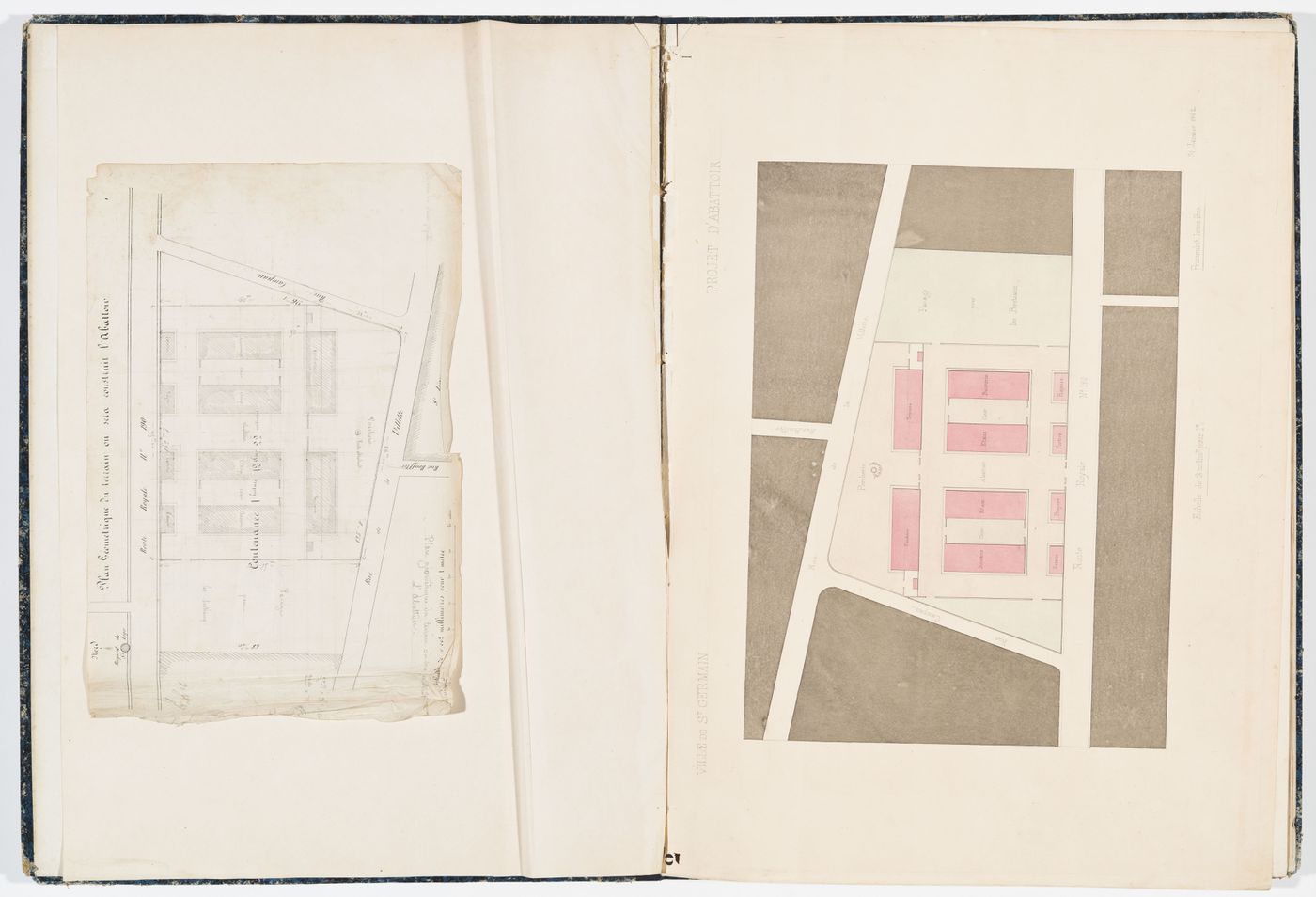 Block plan for the municipal slaughterhouse