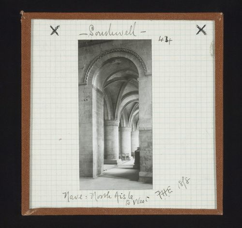 View of north aisle of nave to west, Southwell Minster, Southwell, Nottinghamshire, England