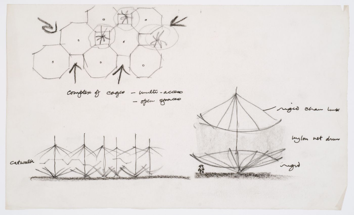 London Zoo Aviary, Regent's Park, London, England: sketches