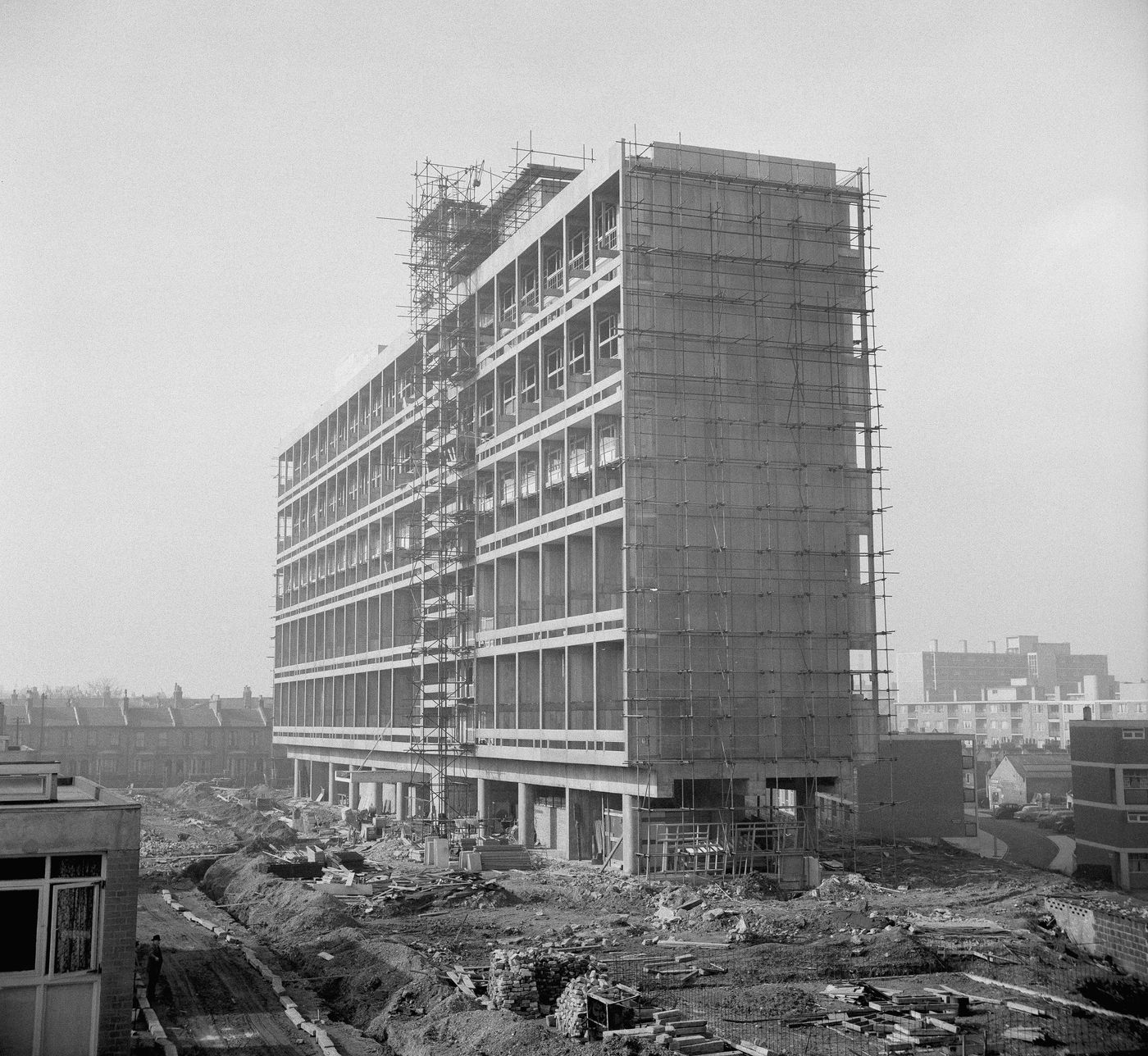 View of Bentham Road Flats, London, England