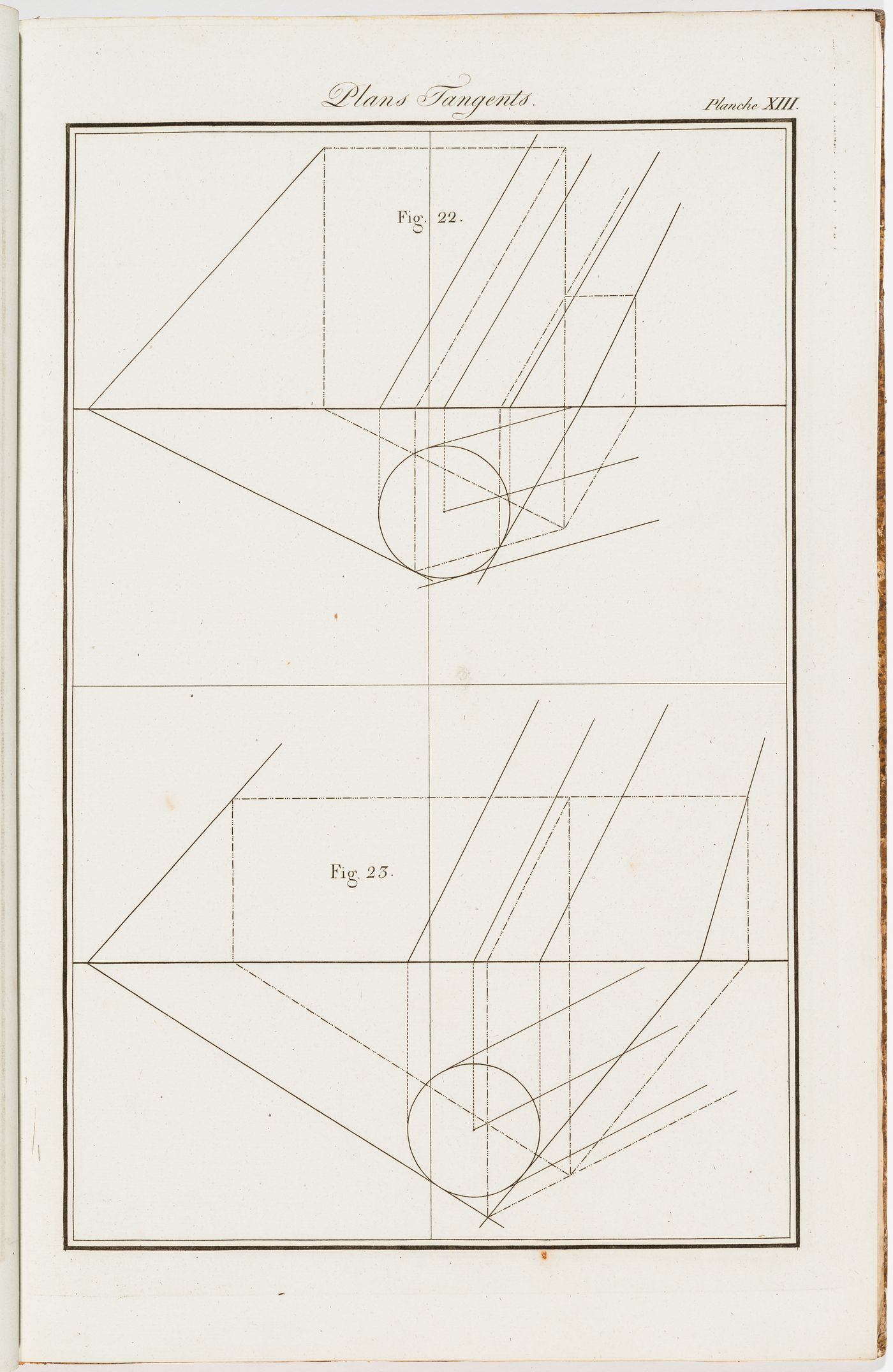 "Plans Tangents": two geometry exercises