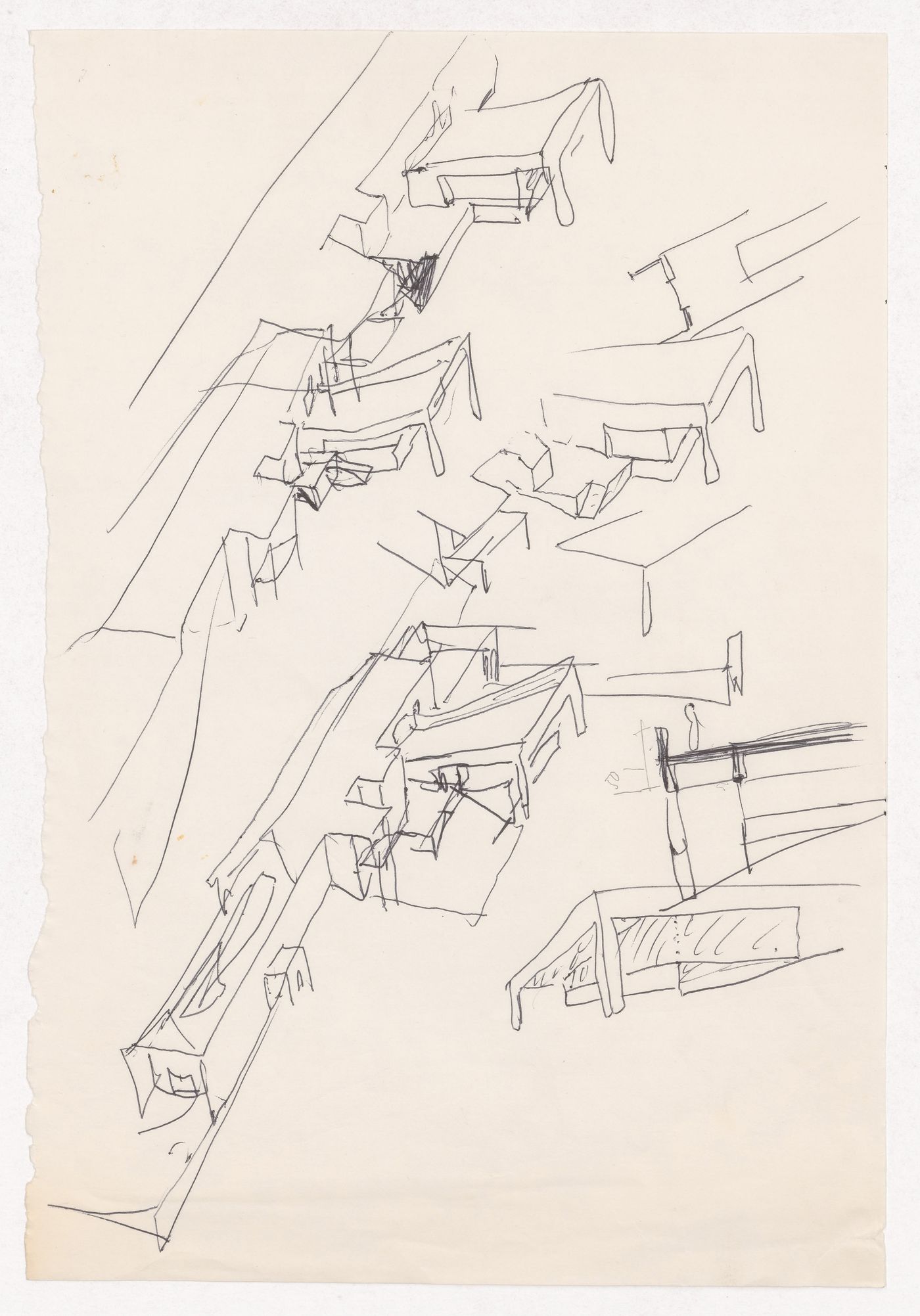 Sketch axonometric views for Casa Erhard Josef Pascher, Sintra, Portugal