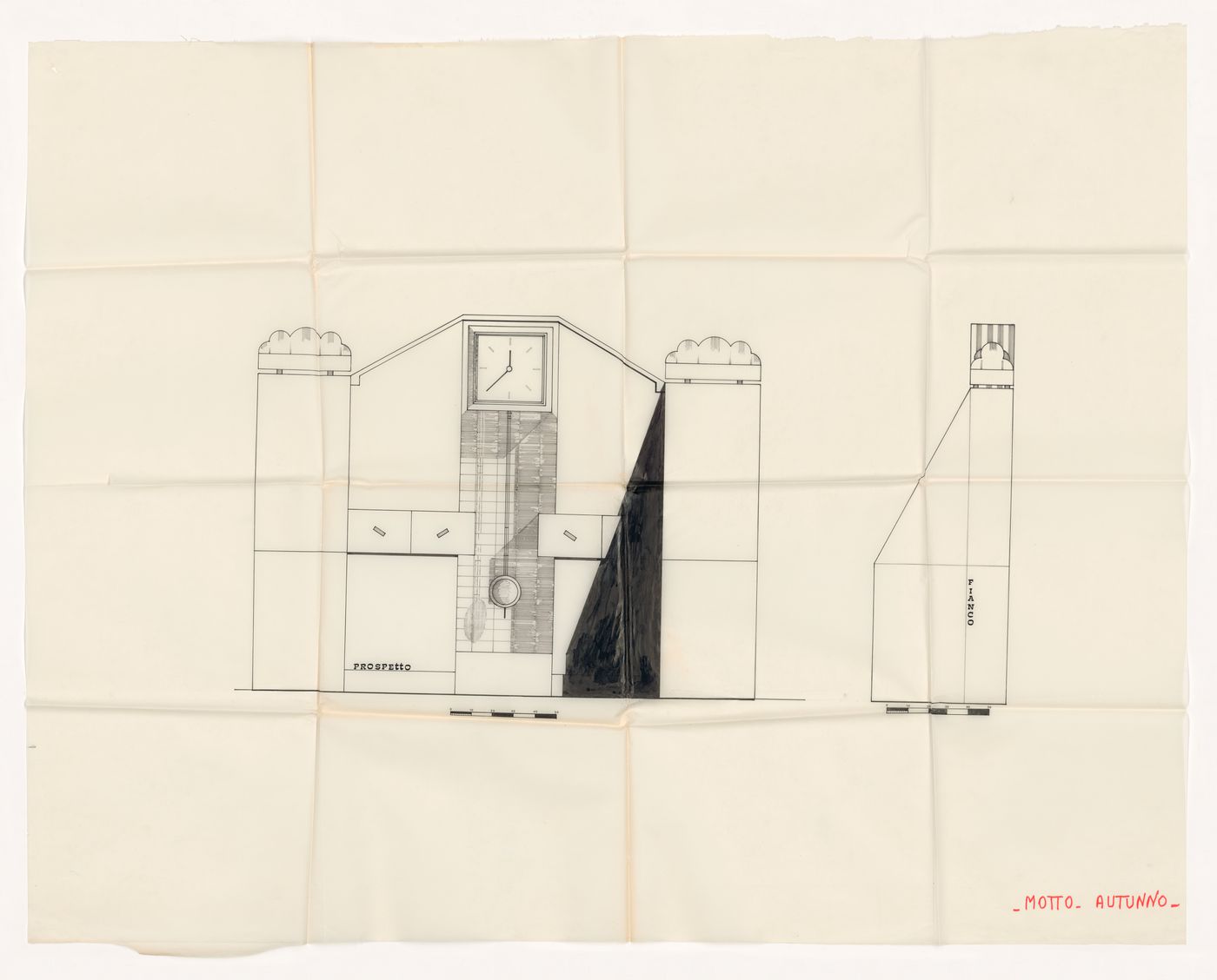 Elevations for a furniture design competition