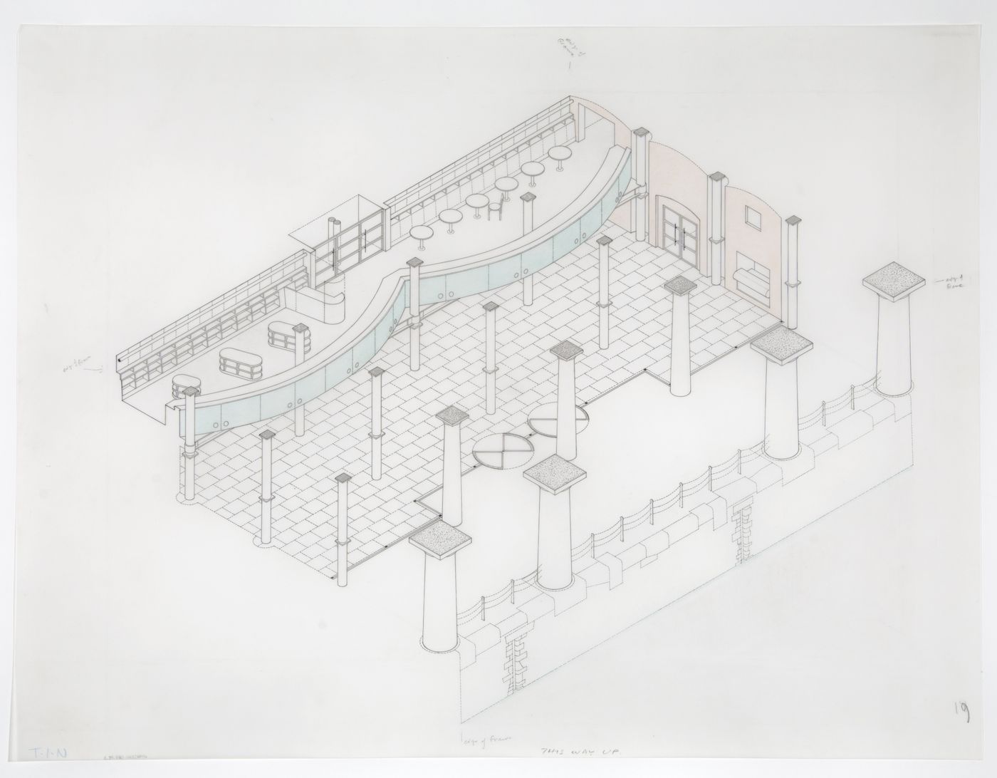 Tate Gallery Liverpool, Liverpool, England: interior axonometric