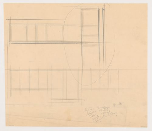 Partial elevations for windows for Kiefhoek Housing Estate, Rotterdam, Netherlands