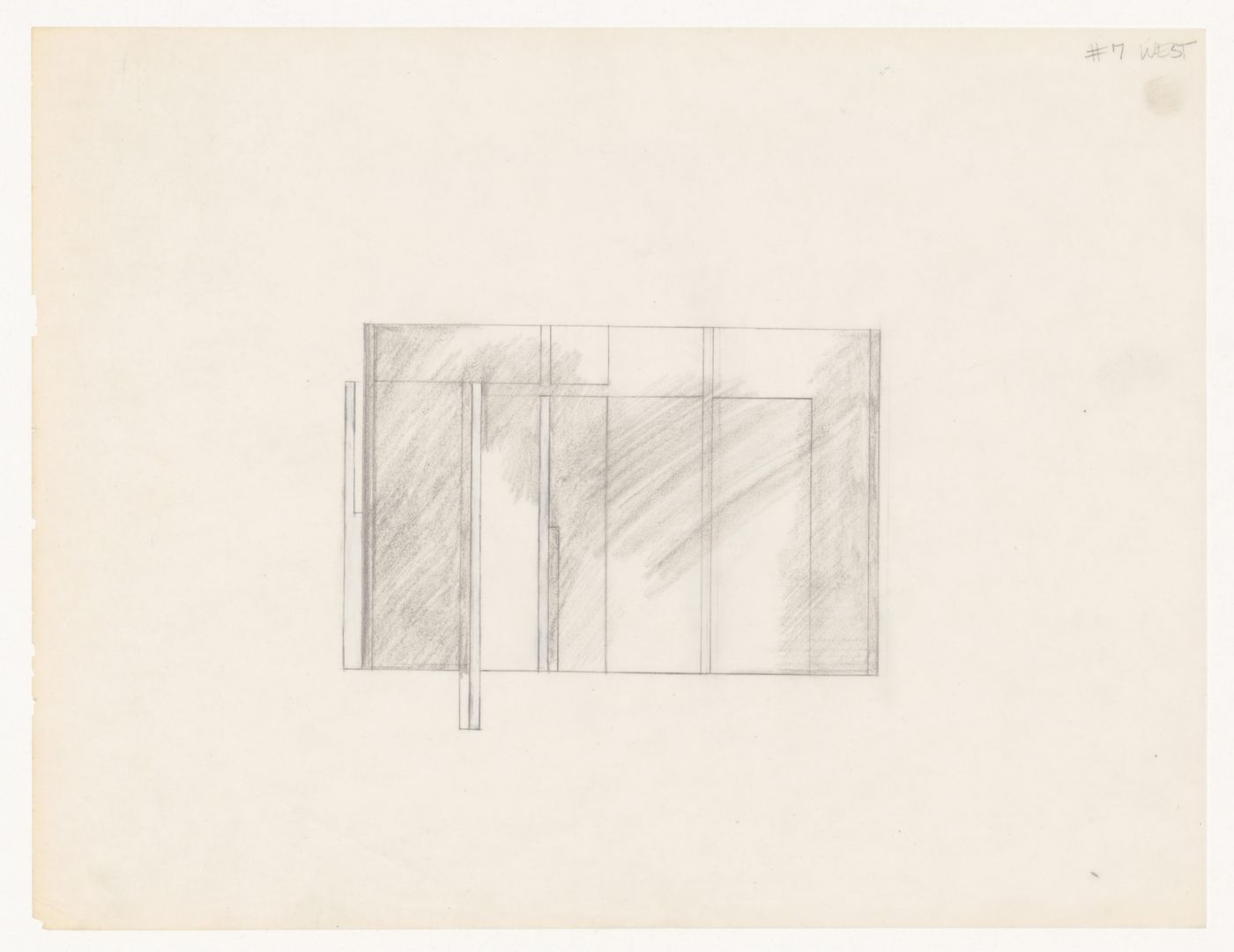 Sketch elevation for House VI, Cornwall, Connecticut