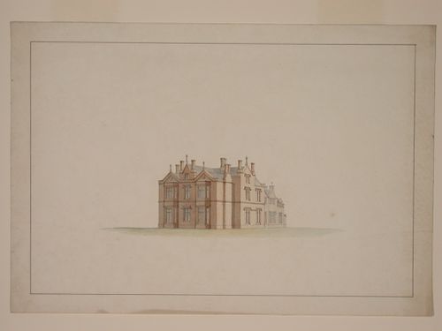 Perspective of a country house