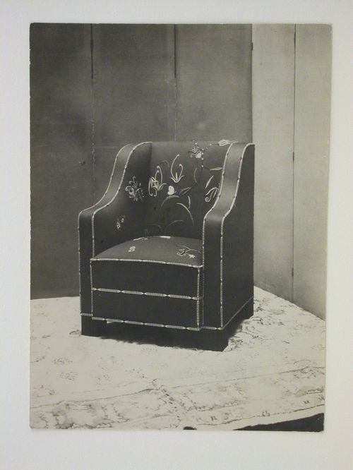 View of an armchair for the Hodlers' apartment, Geneva, Switzerland