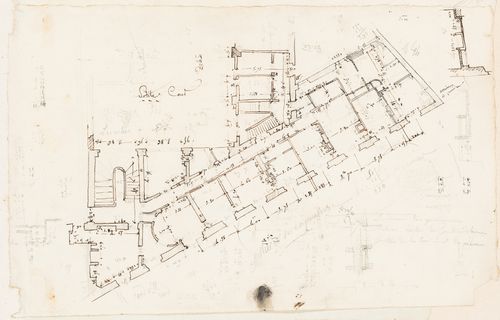 Hôtel de la Colonnade, Paris: Plan, probably for the ground floor