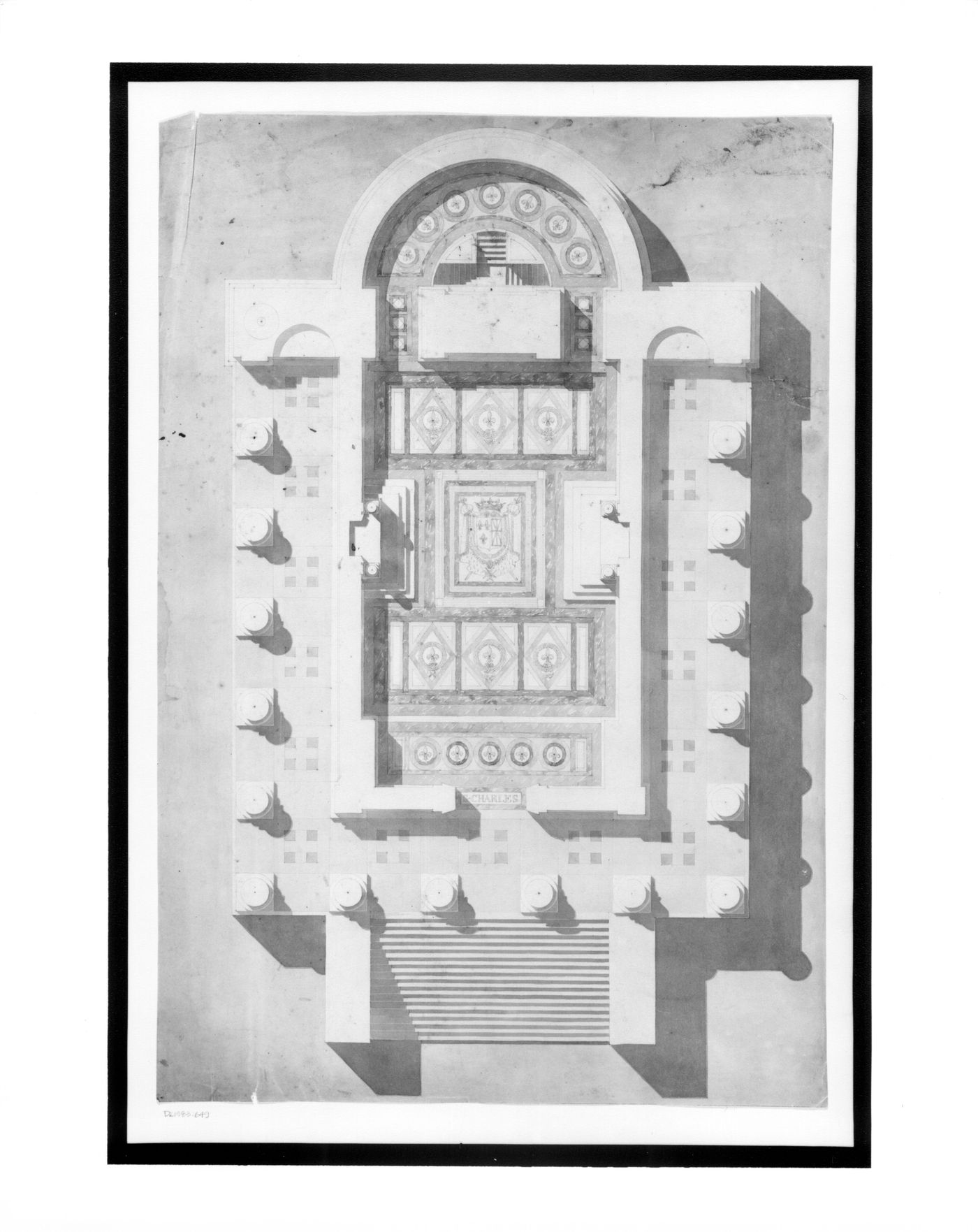 Plan of a Chapel for French Royal family
