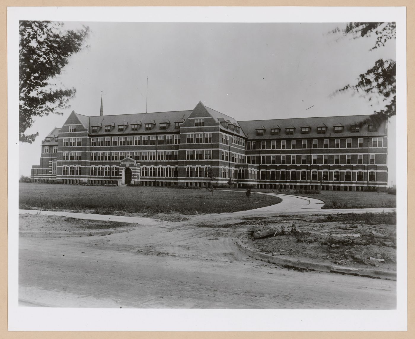 View of the principal façade of Saint Francis Home for Orphans, Detroit, Michigan