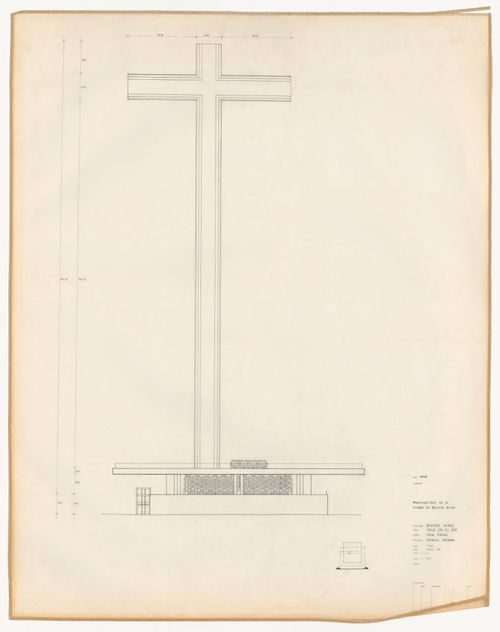 Front elevation for Cruz en el Rio de la Plata, Buenos Aires, Argentina