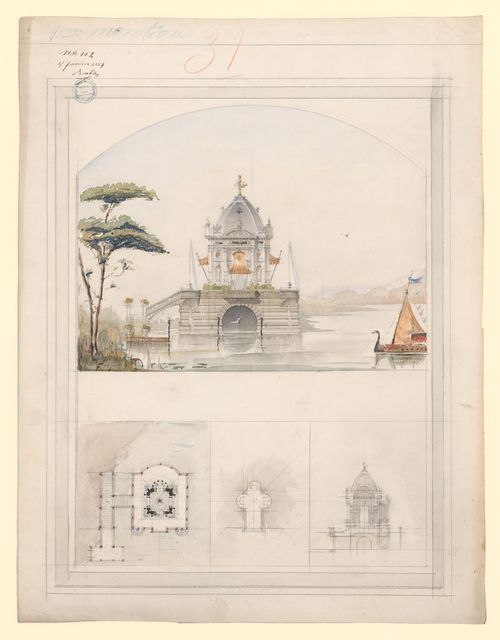 Student project for a lakeside pavilion