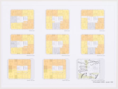 Floor plans, Plaza y torre Woermann, Las Palmas, Canary Islands