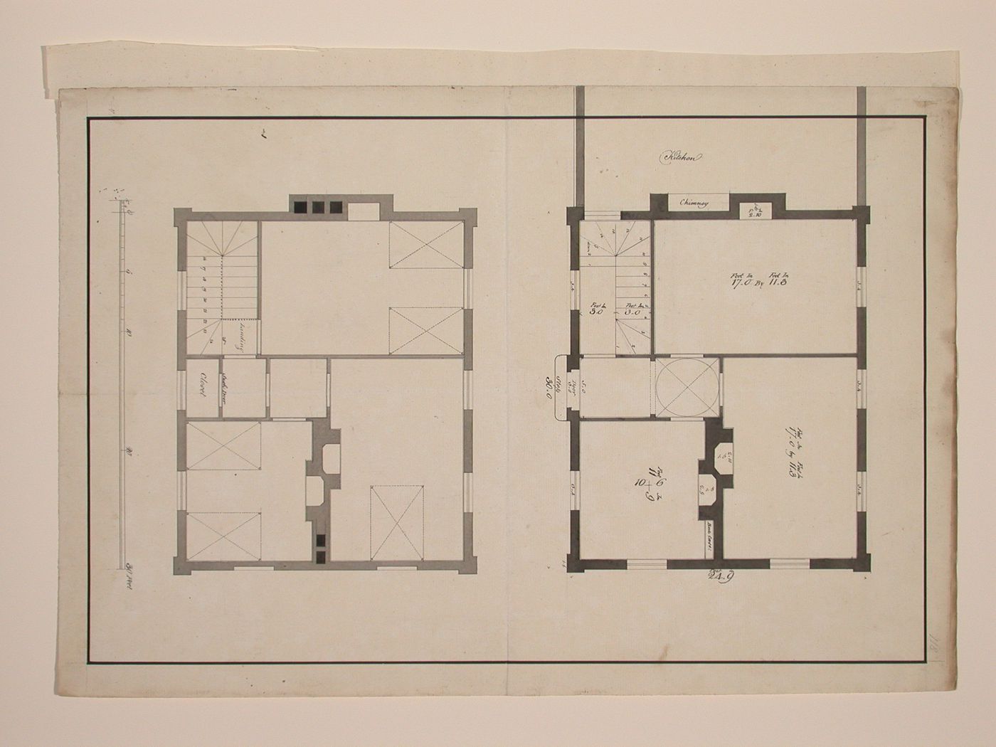 Design for a Gothic Villa - plans