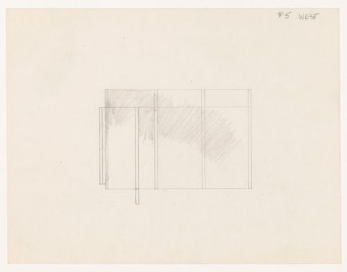 Sketch elevation for House VI, Cornwall, Connecticut