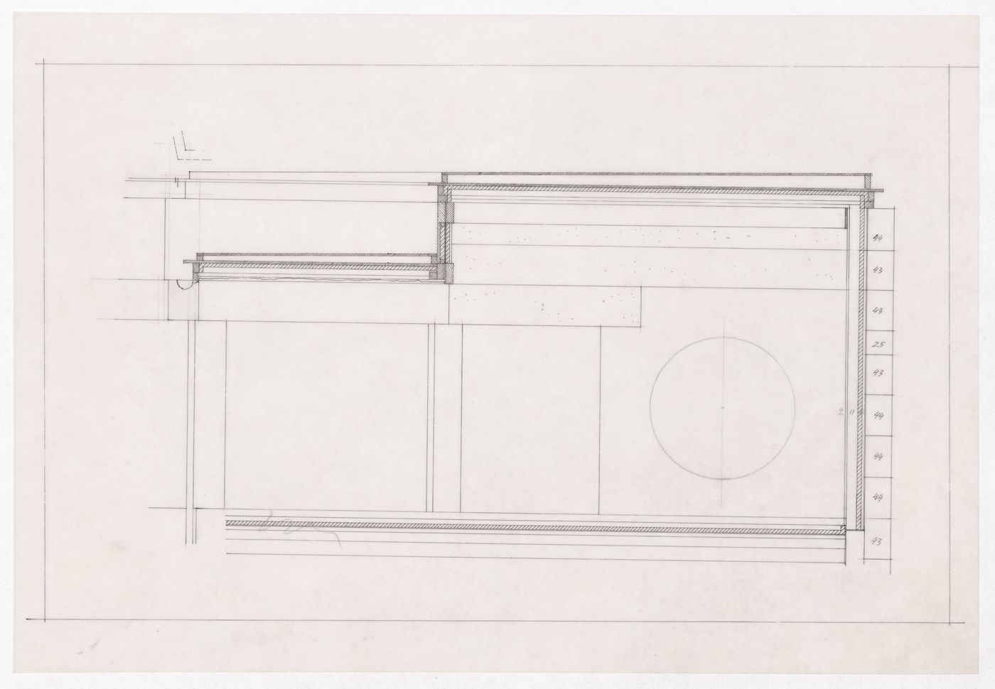 Section for Casa J. M. Teixeira, Quinta do Forno, Briteiros - Guimarães, Portugal