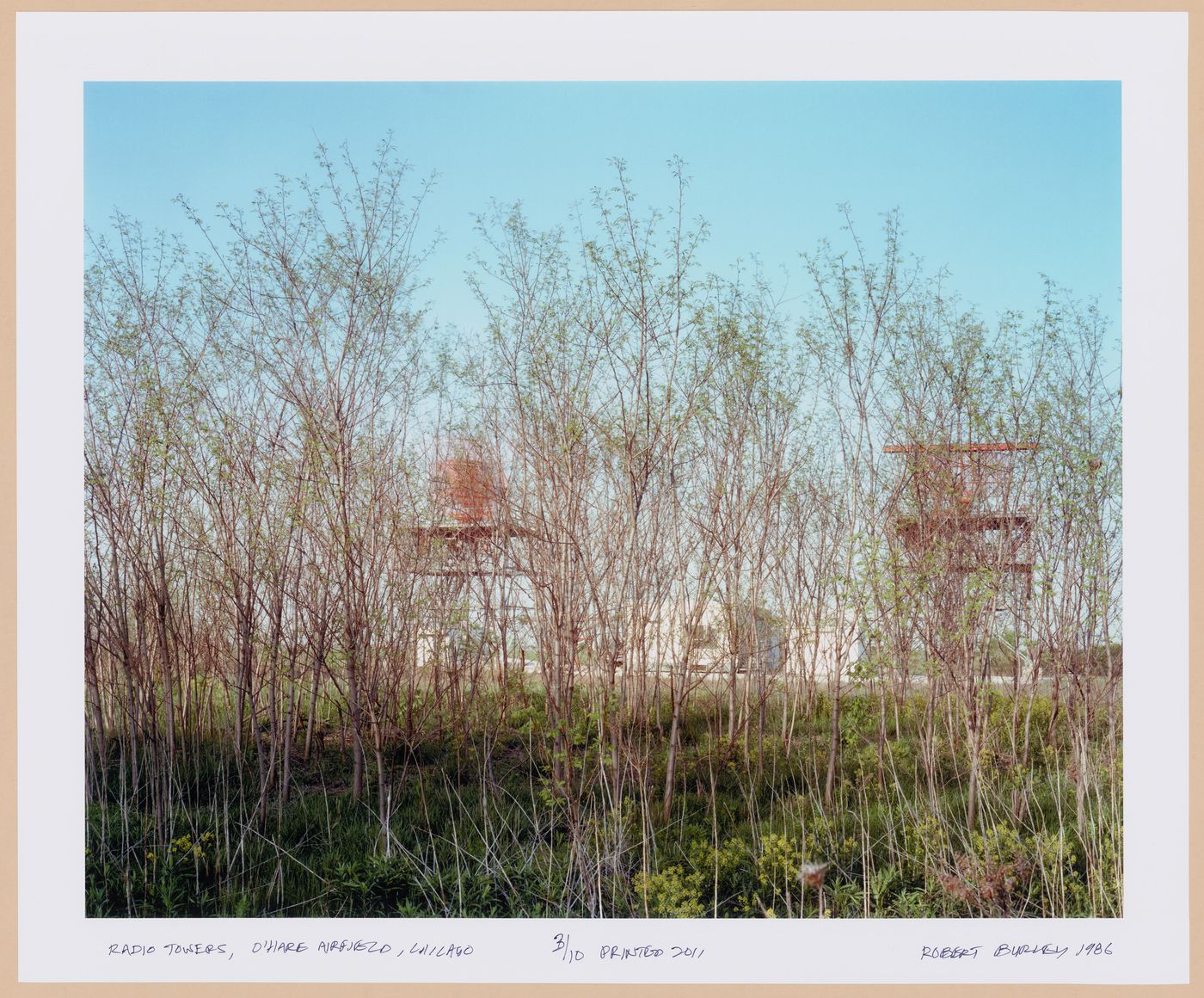 ORD: O’Hare Airfield: View of Radio Towers, O'Hare Airfield, Chicago