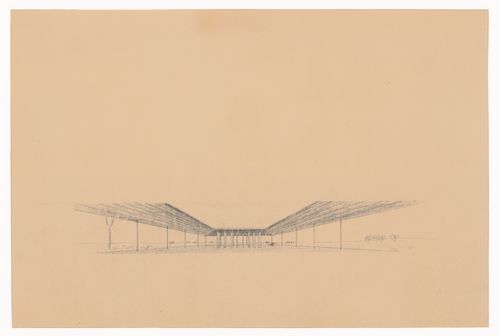 Perspective drawing for Casa en el campo, Partido de General Pueyrredón, Argentina