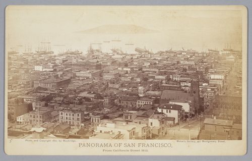 Section 5 of 11 of Panorama of San Francisco, from California Street Hill, California