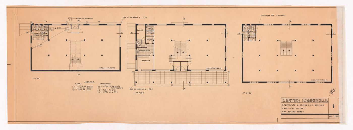 Floor plans for Cooperativa Unicoope Domus/Pasteleira, Porto, Portugal