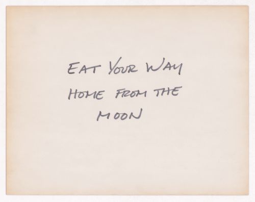 Eat your way home from the moon