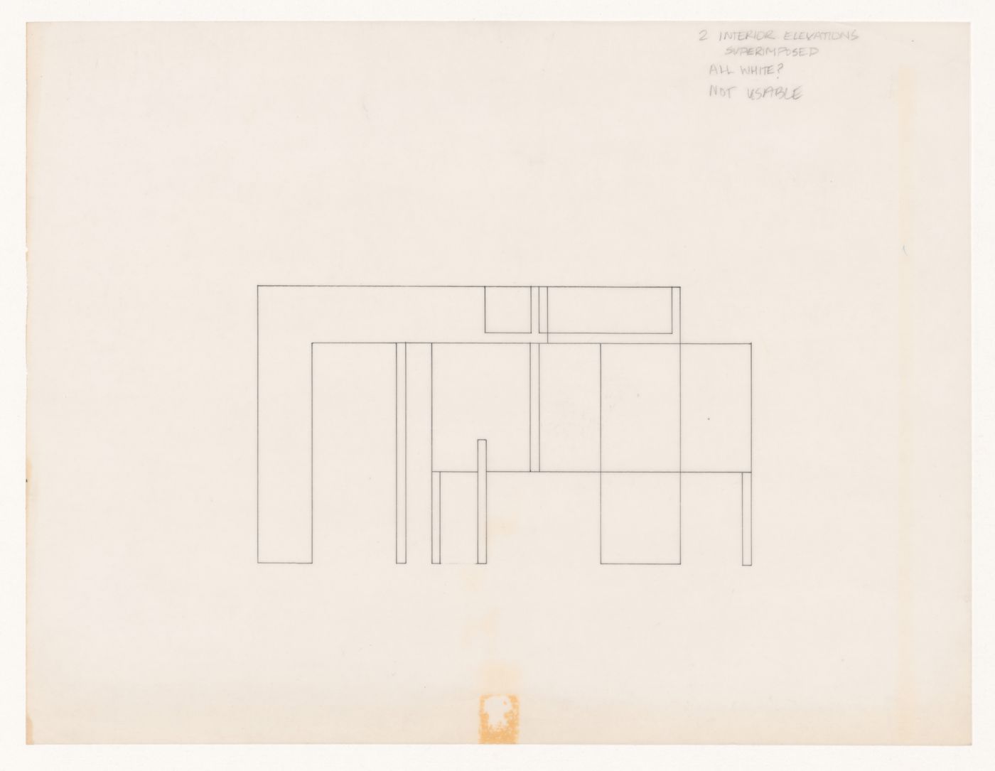 Sketch elevation for House VI, Cornwall, Connecticut