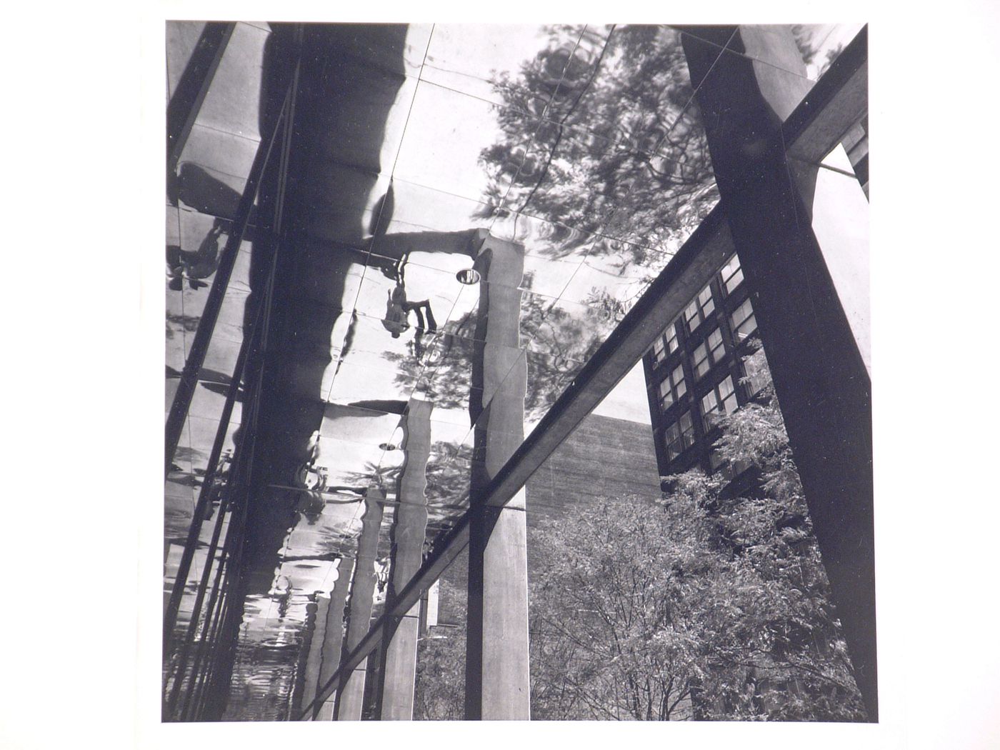 Partial view of the mirrored arcade ceiling of the 200 West Monroe Building, Chicago, Illinois, United States
