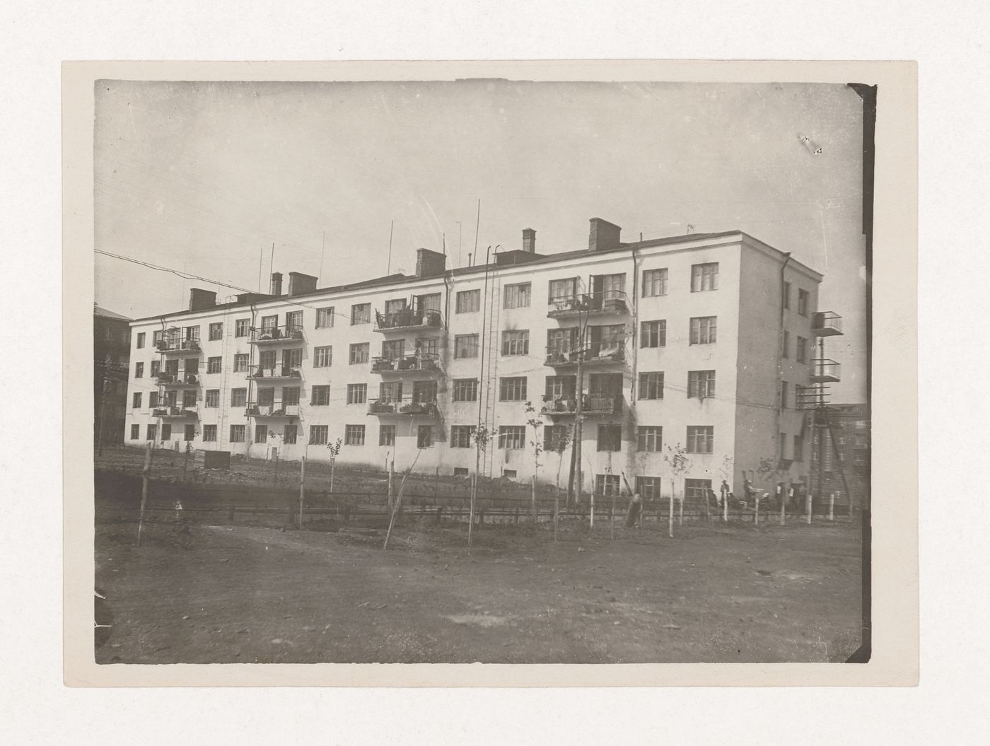 View of housing in the First Block, Magnitogorsk, Soviet Union (now in Russia)