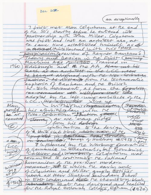 Text on Alan Colquhoun