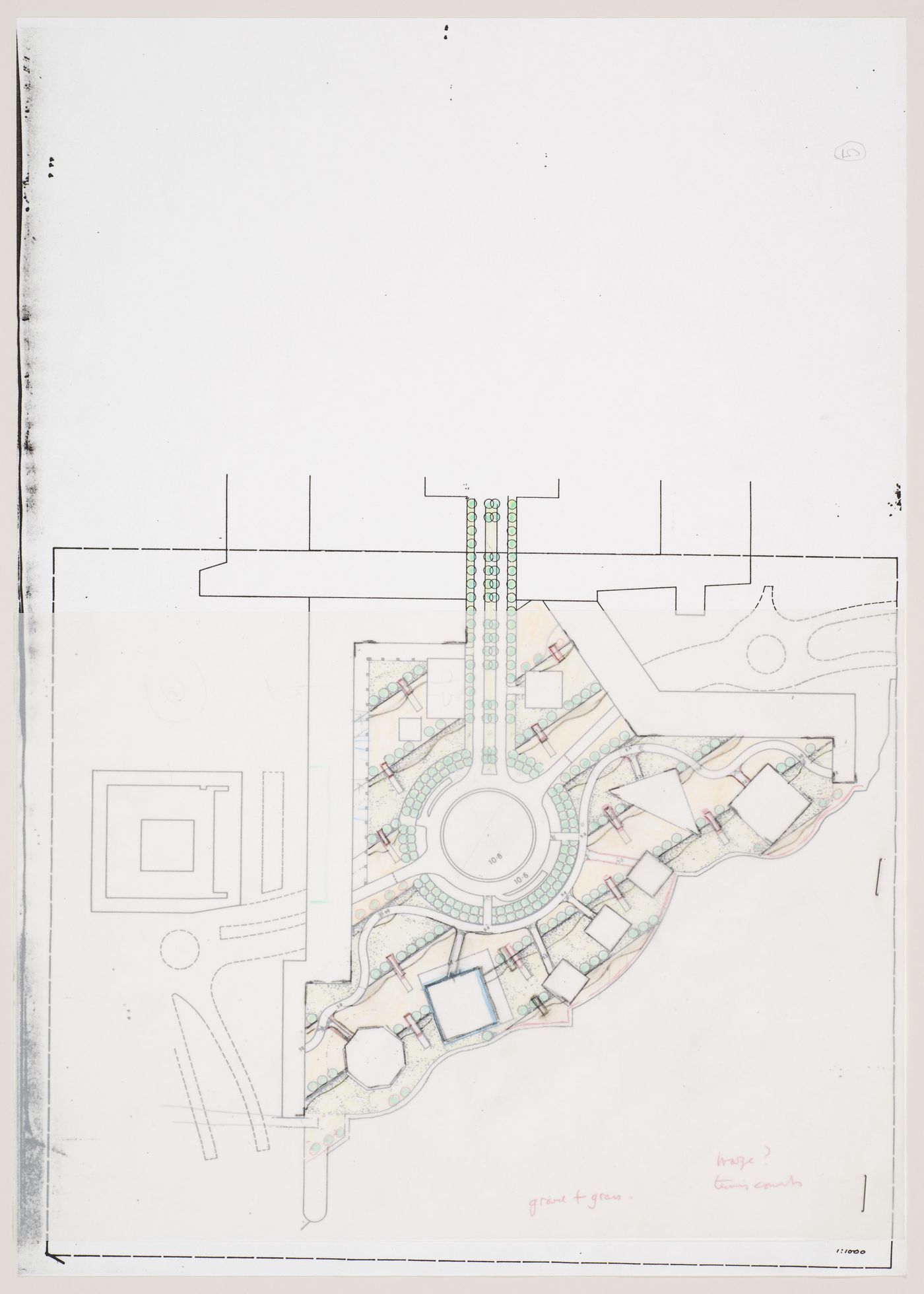 West Ferry Riverside Park, Canary Wharf, London, England: plan