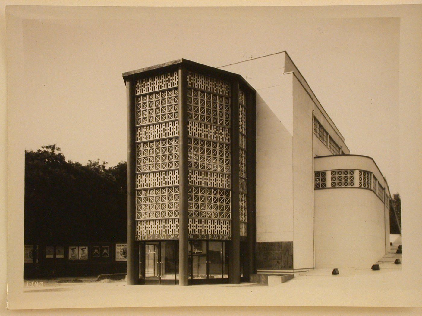 View of the Pavillon des Matières Plastiques, 1937 Exposition internationale, Paris, France