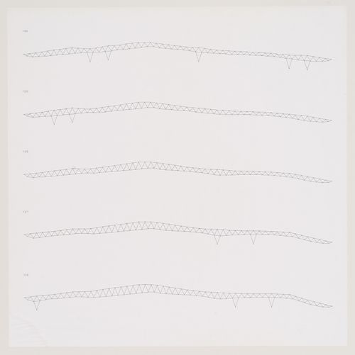 Space frame sections (Y26-Y30), Odawara Municipal Sports Complex, Odawara, Kanagawa, Japan