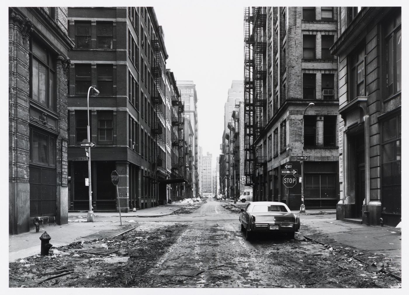 View of Crosby Street and Spring Street, New York City, New York, United States