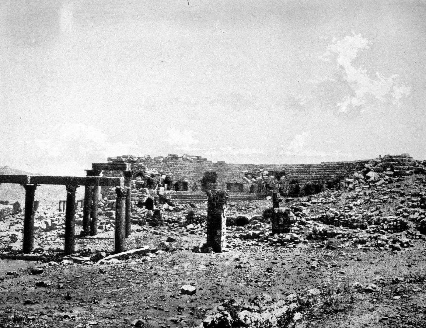 View of an archeological site near the Dead Sea, Israel