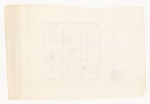 Plan with sketches for Texas Houses Series